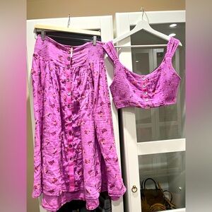 Free People Purple dress Iris set